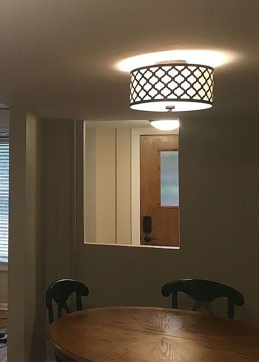 Front door from dining area