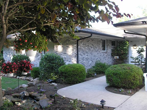 Front entrance in Spring