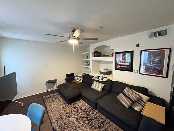 living room - built in shelving