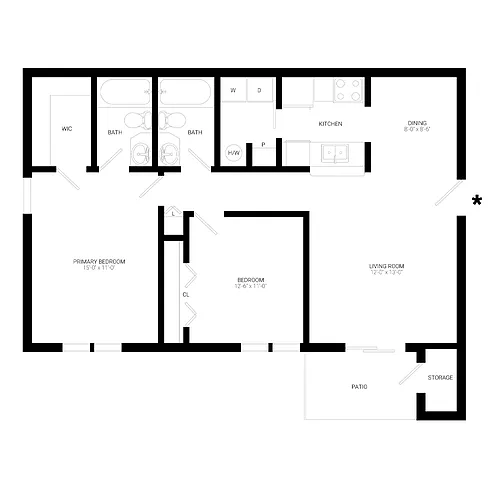 Floor plan Caroline