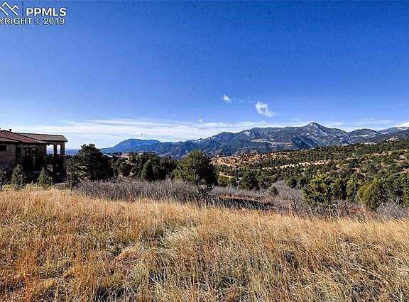 South and southwest view with Cheyenne Mountain in rear