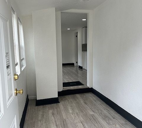 entrance to unit, walkin/mudroom area, for coats shoes ect