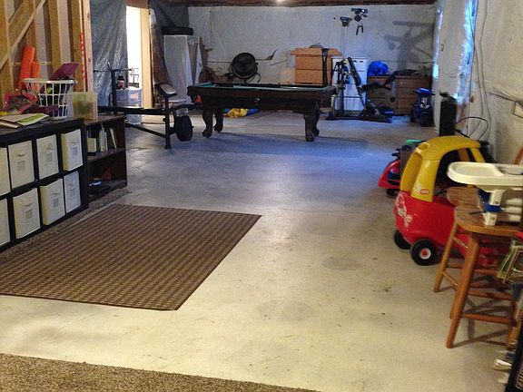 Unfinished portion of baseme