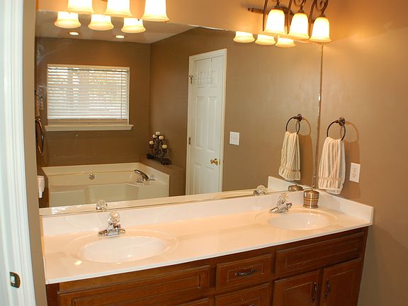Master bath double vanity