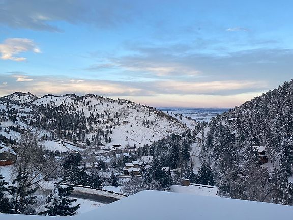 View off the deck in winter