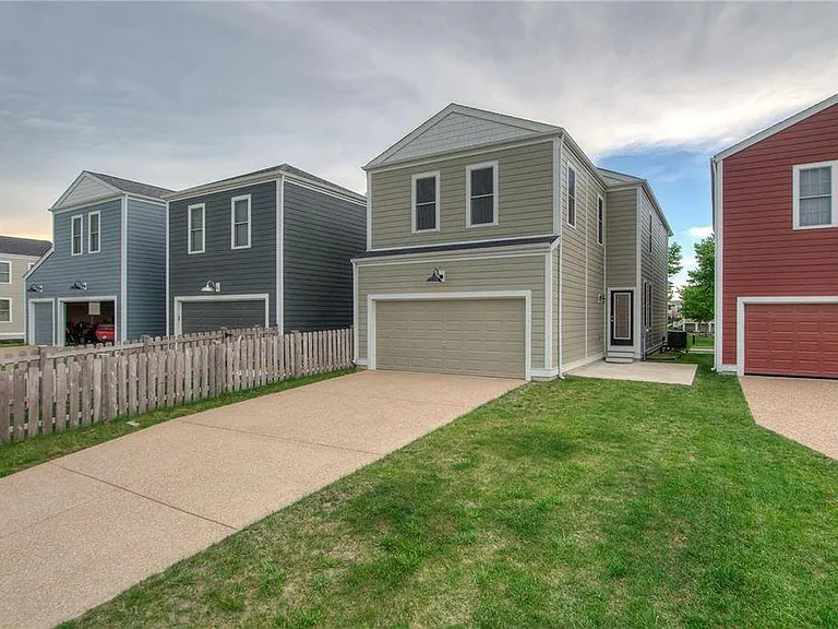 Two Car Garage with Long Driveway