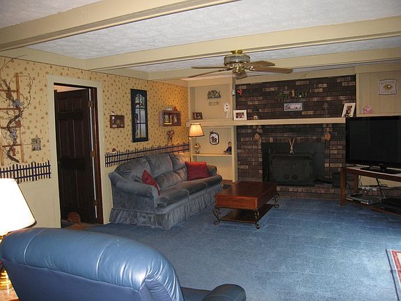 Family Room-hardwood floors under carpet