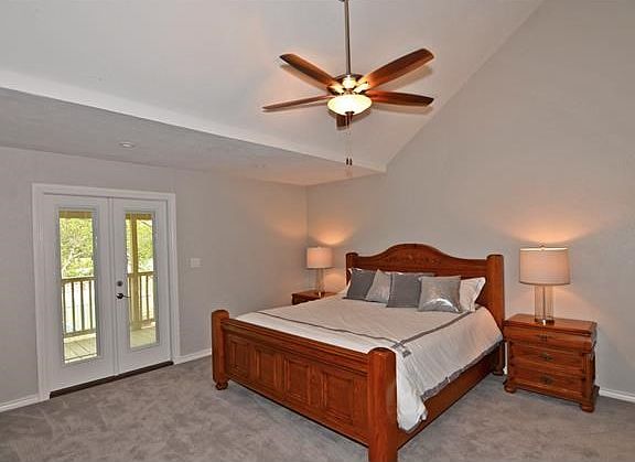 Your Master suite provides vauted ceilings, access to your updated master bathroom and an enormous "
