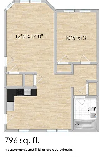 Floor plan 1230 Austin B