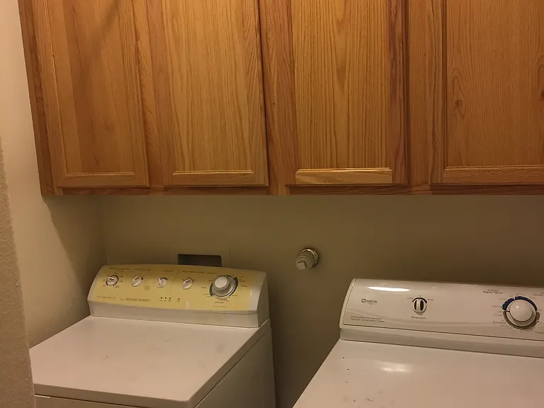 Laundry room with washer and dryer