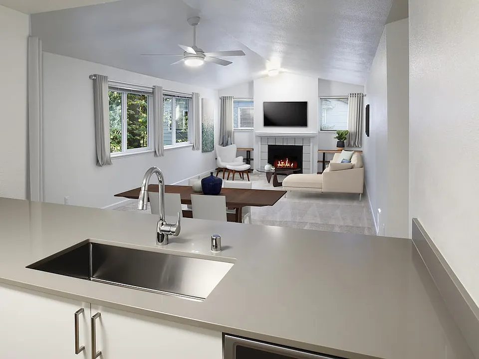 Renovated Package I kitchen and living room