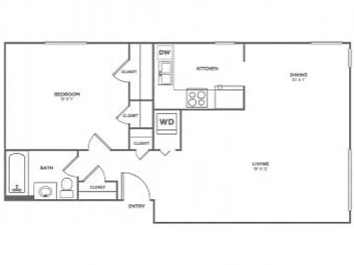 Floor plan Whidbey-Restored