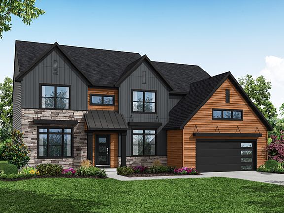 Front Elevation of the Everett Model from Garman Builders