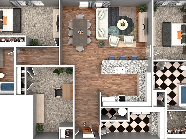 2 Bedroom 2 Bathroom 2 Bedroom 2 Bathroom