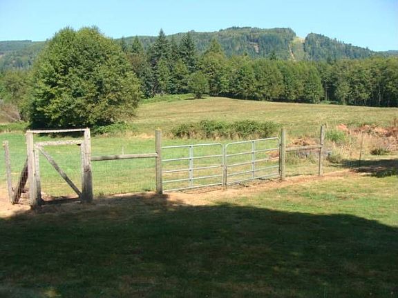 Cross-fenced pasture
