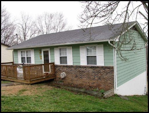 Outside fornt of house