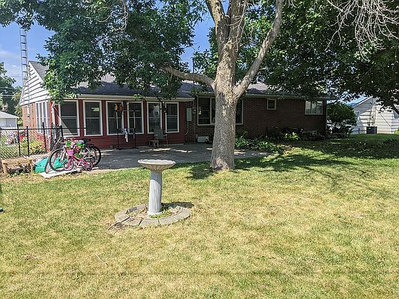 Nice yard with a patio. 