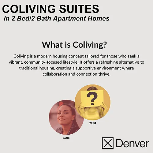 Floor plan COLIVING Suites in 2 BR/2BA - 1A