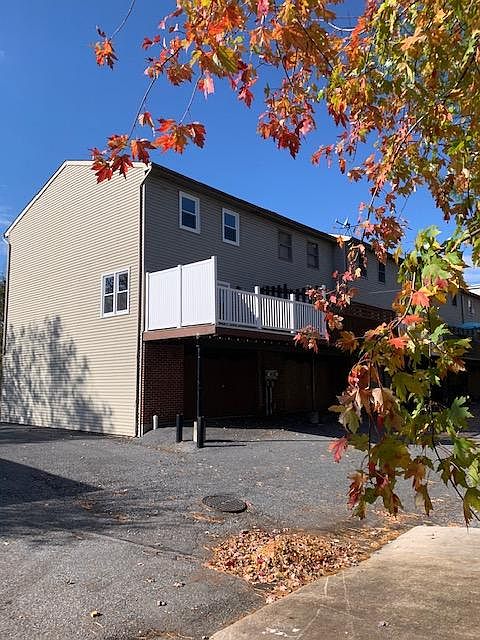 Fall in the back of the house with view of new patio.