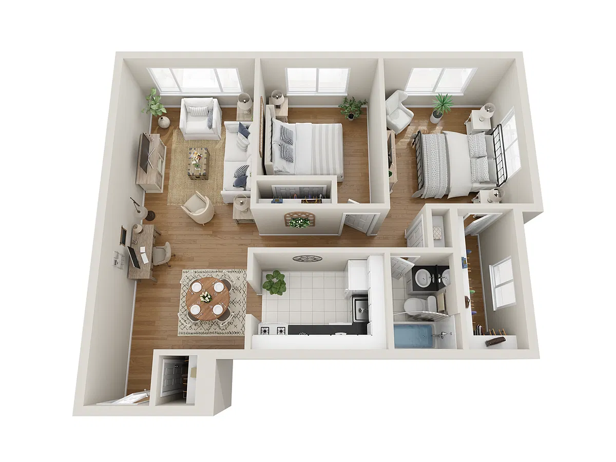 Floor plan 2BR