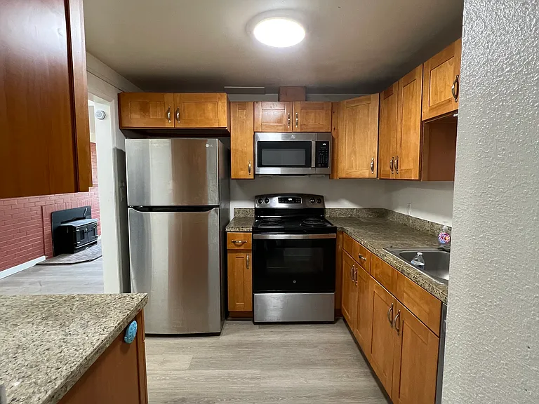 Kitchen with new appliances,
