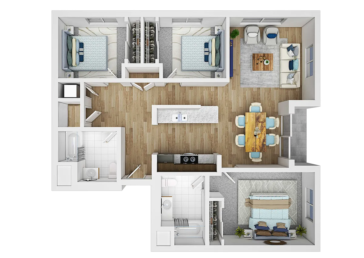 Floor plan Three Bedroom