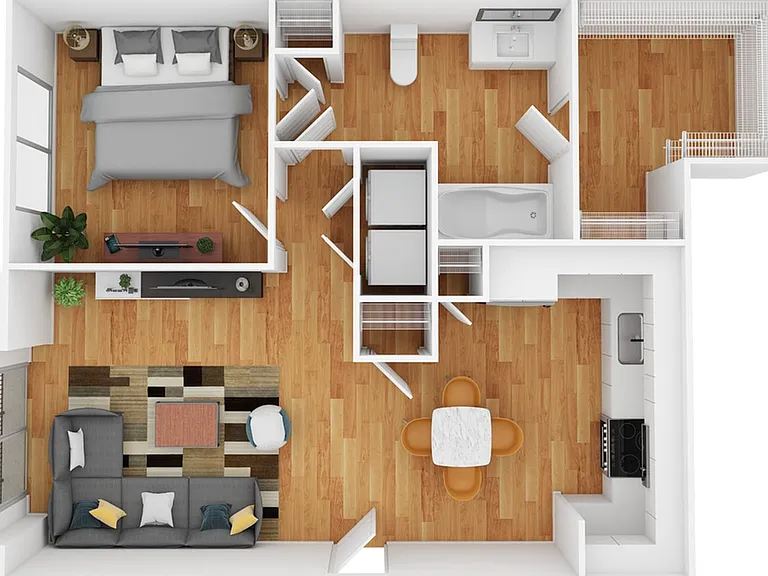 1 Bedroom | 1 Bath | 649 SF 1 Bedroom | 1 Bath | 649 SF