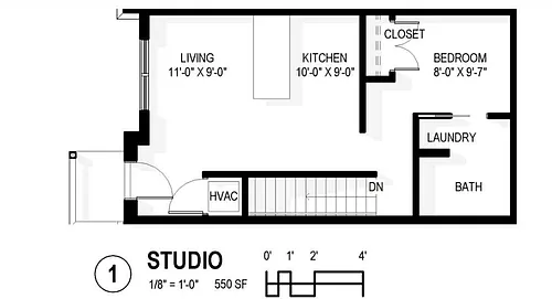 Floor plan Studio