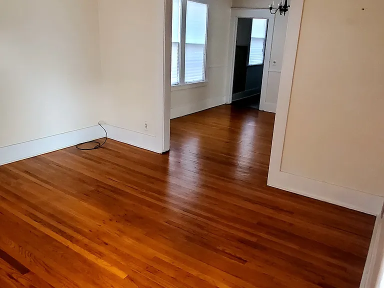 View from living room into dining room