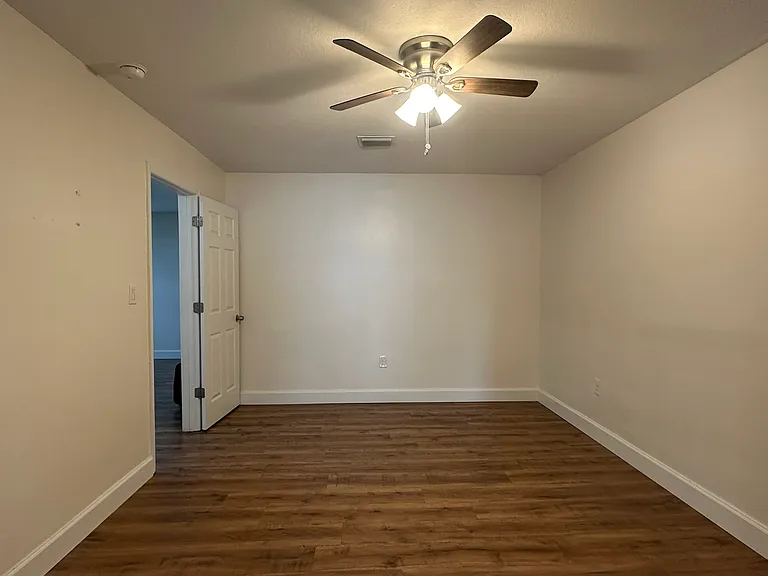 large master bedroom view from the bathroom