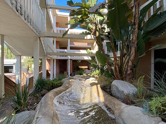 Front entrance waterfall close to mailbox