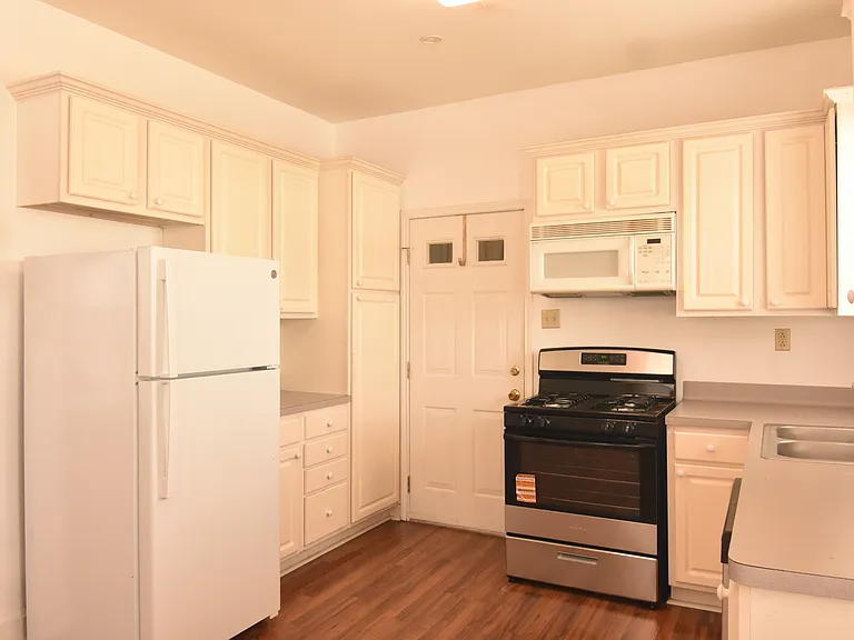 Kitchen with back door