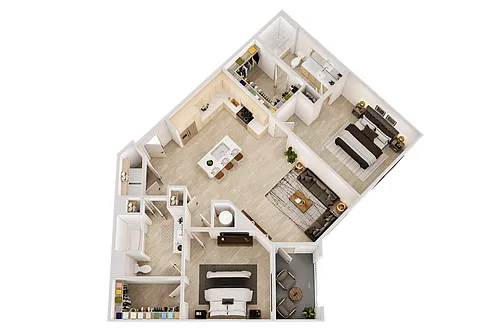 Floor plan 2 BR-D