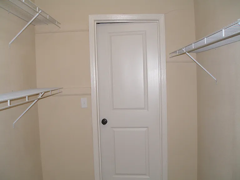 The walk-in closet