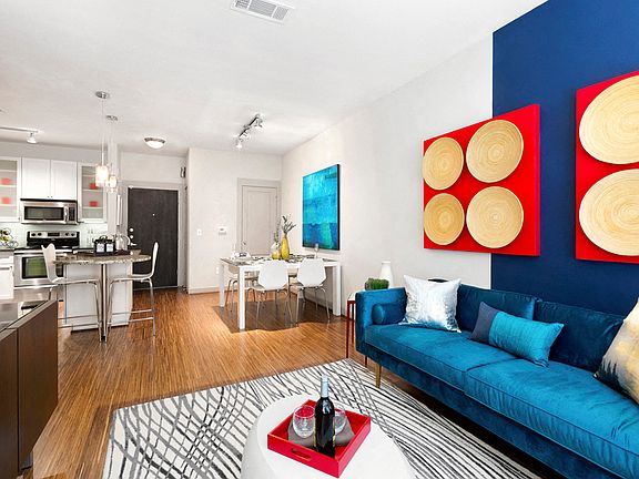 5th Street Commons A1 Model Living Space