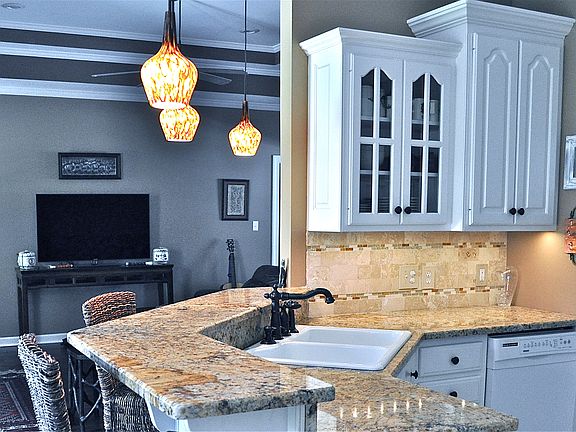 Drop Lights and Granite