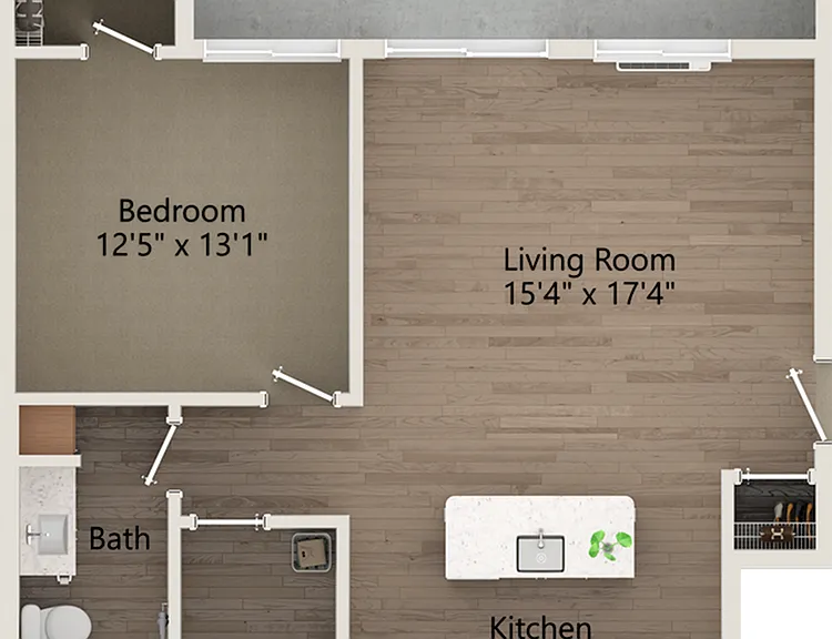1 Bed | 1 Bath 1 Bed | 1 Bath