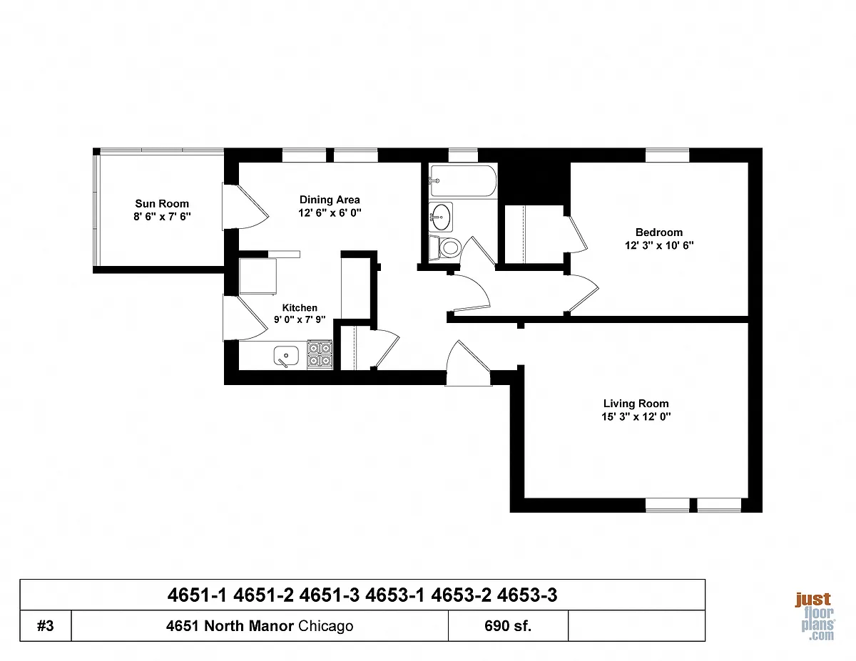 Floor plan One Bedroom