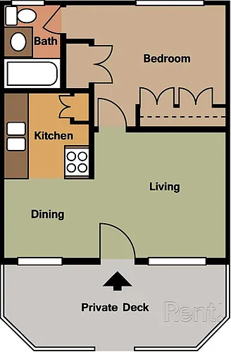 Floor plan One Bedroom