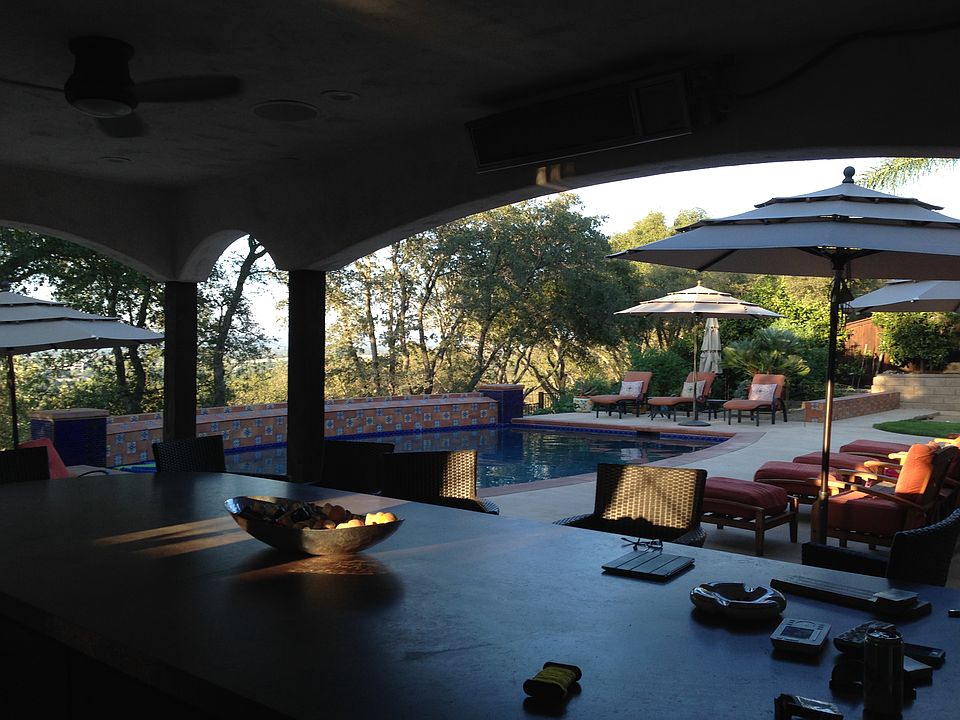 the out door kitchen
