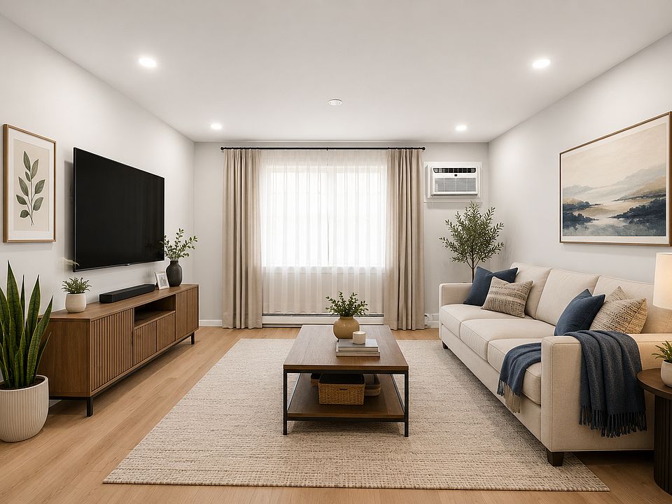 Virtually Staged-Apt is Unfurnished