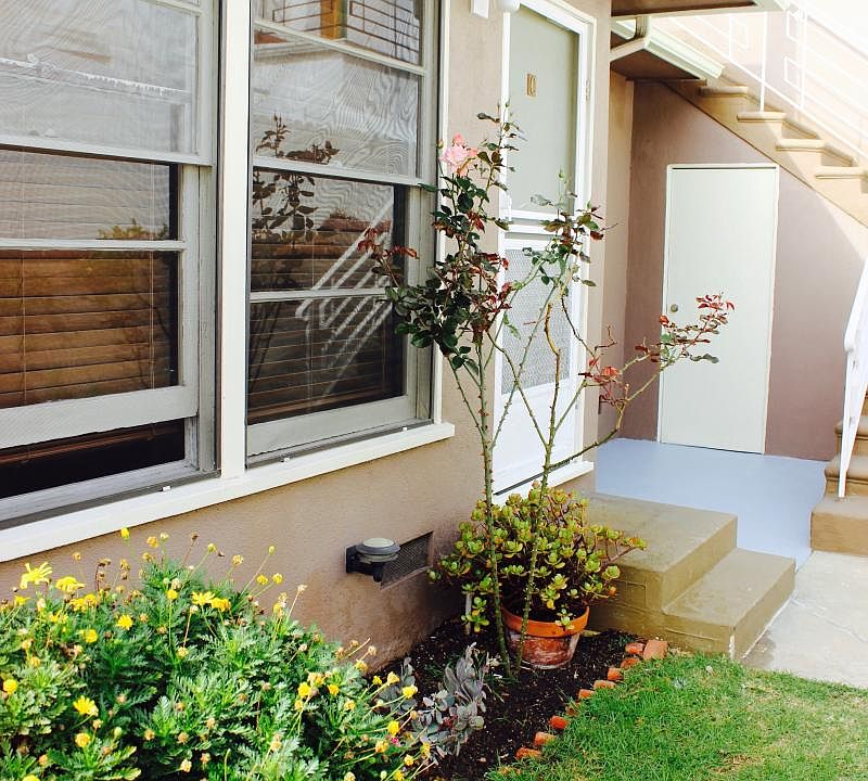 Front Patio Space and Garden Area