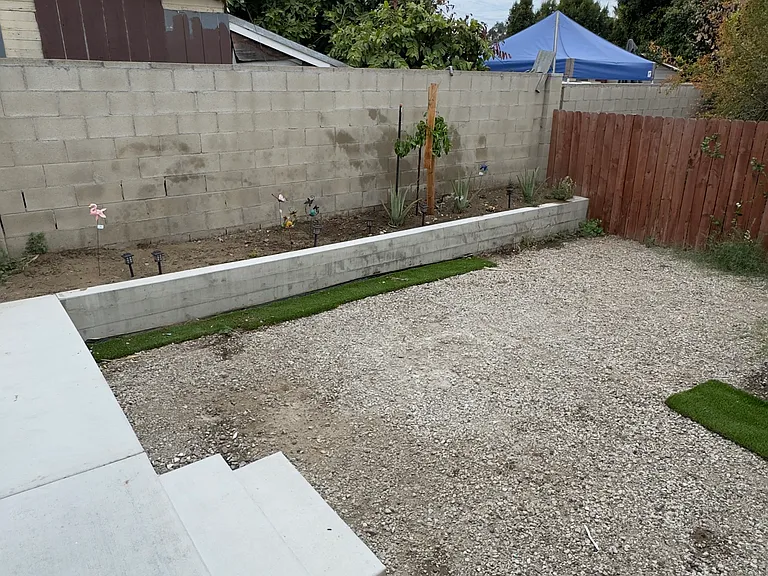 private backyard