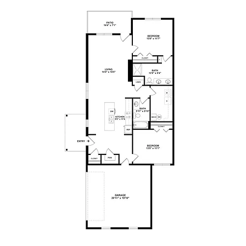 Floor plan 2X2