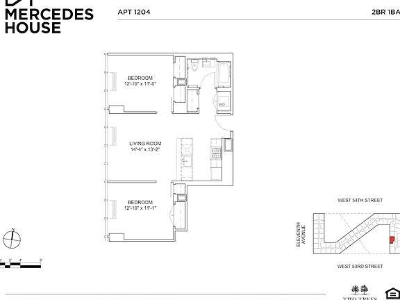 2nd image of 550 W 54th St APT 1204