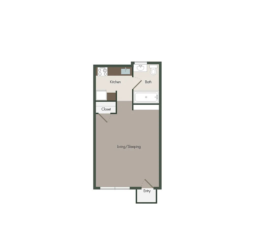 Floor plan Studio