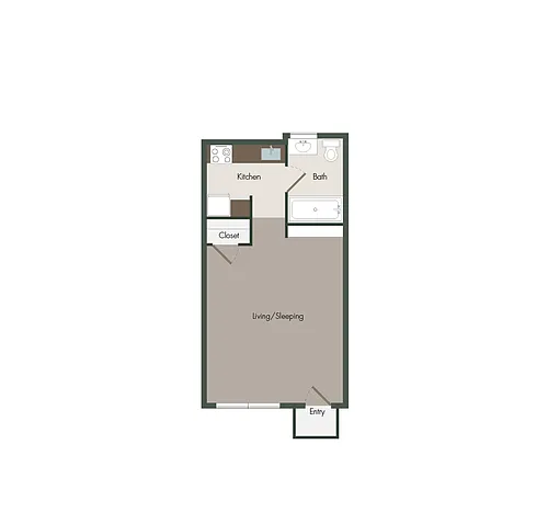 Floor plan Studio