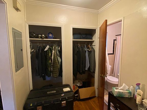 Hallway closet/storage area outside of bedroom