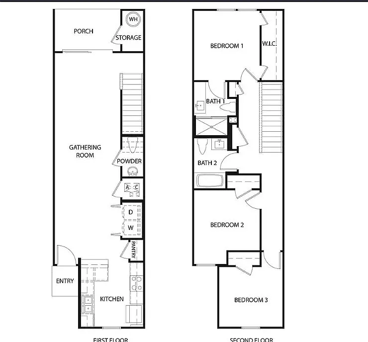 3 bed, 2.5 bath, 1308 sqft, $1,850 — Photo 3