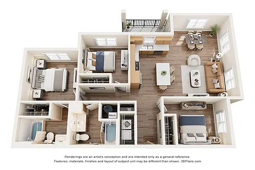 Floor plan 3B